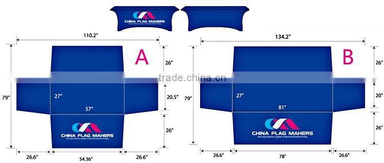 custom logo design 90 fit polyester tablecloth