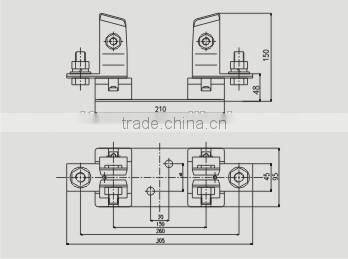 IEC Standard Knife Edge NH4 Fuse Base