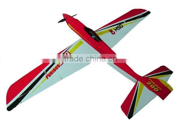 FURIOUS 200 200km/h High Speed Hearbeat Passion 4S 60A Pro Brushless ESC 2.4GHz 4CH Radio Control RC Plane