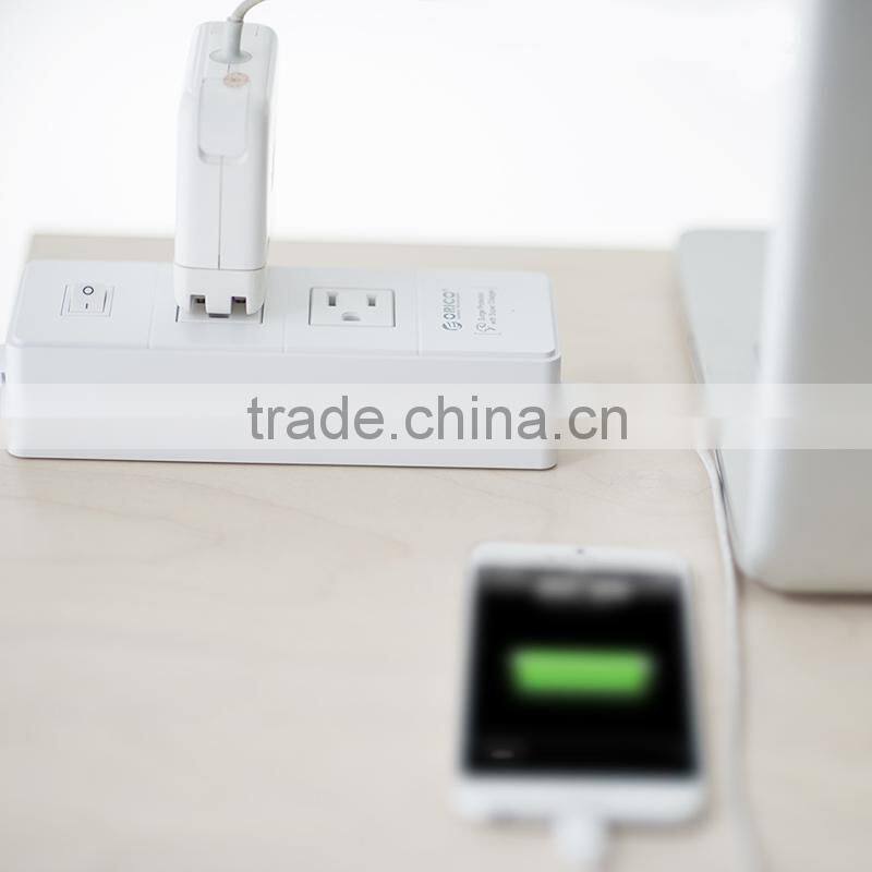 2015 OEM mini portable USB extension socket 2gang 4 USB port