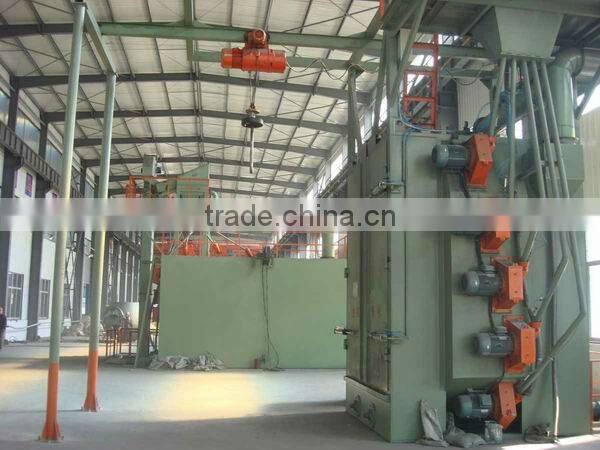 QT37 hook type shot blasting equipment/lift hook shot blasting machine/hook type shot blasting/hanger hook shot blasting machine