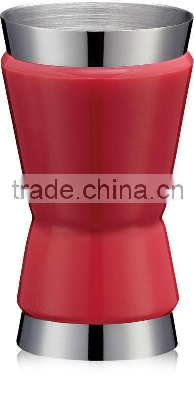 Brushed Double-sided Bartending Cocktail Jigger - Fine Stainless Steel Barware for Your Enjoyment