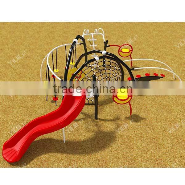 Children loves kindergarten climbing playground