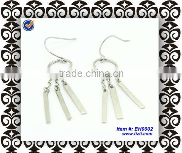 Fashion stainless steel earrings jewelry