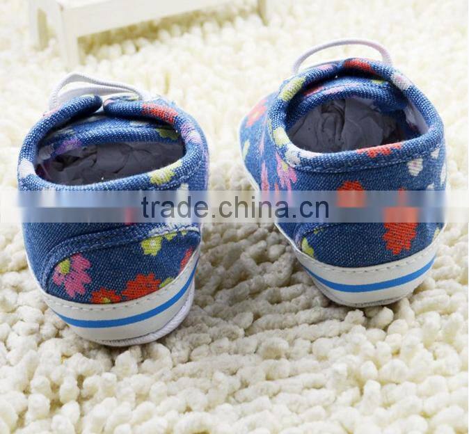 2016 fashion style cute baby shoes canvas shoes