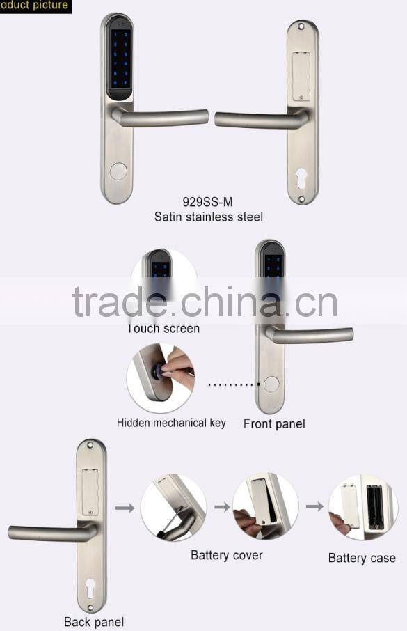 CE/ISO stainless steel door lock body, home safe