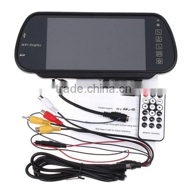 7inch LCD car rearview mirror monitor backup parking sensor multimedia screen display Vehicle display