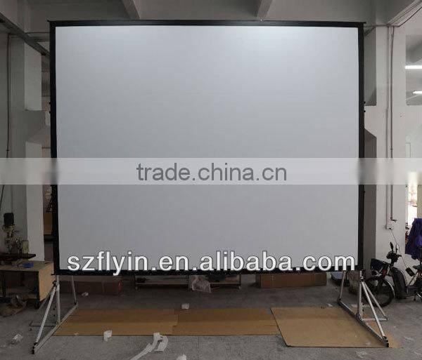 Perfect IMAX 200 inch fast folding screens any size factory customized for outdoor Rear&Front Projector Screen