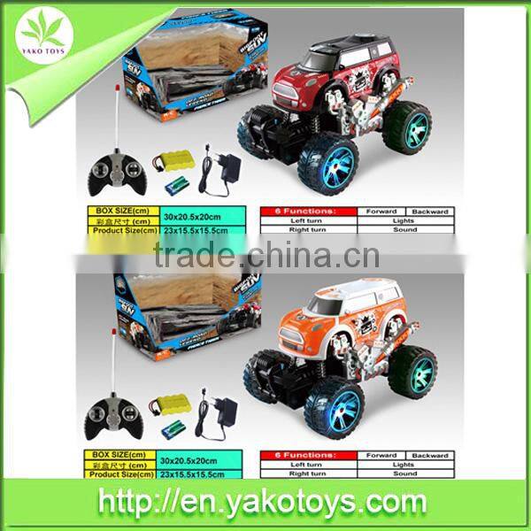 Good selling 4ch R/C toys big wheel rc car with battery
