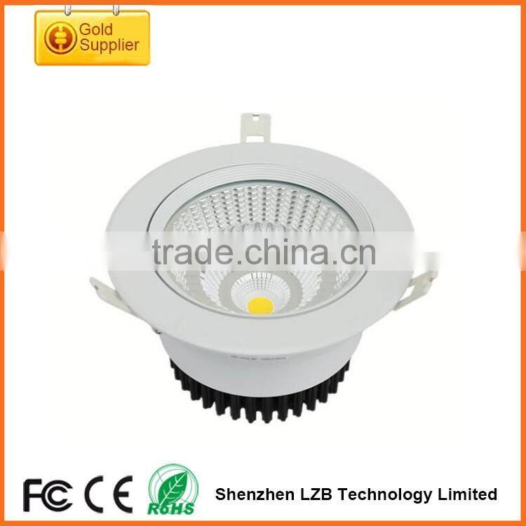 High quality chip Dimmable LED ceiling downlight 100lm/w 3"/4"/6"/8" IP40 SMD/COB LED recessed downlight