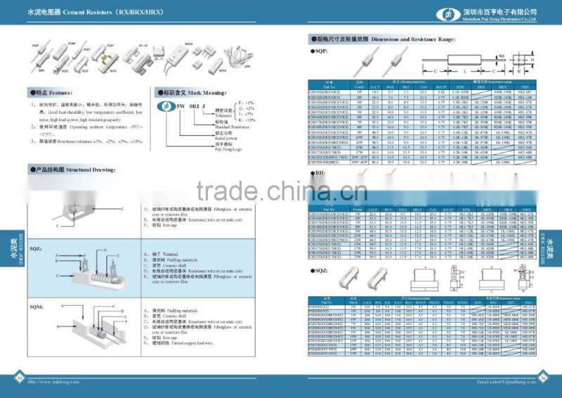 2015 NEW BH type 80 ohm 100k 0.2 ohm resistor