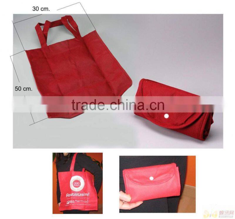 BSCI audit factory easy fold bag/folding shopper bag/foldable shopping bag