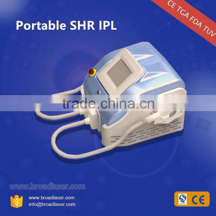 New design in 2016 hair removal ipl+rf e light system broadlaser Tender skin from china