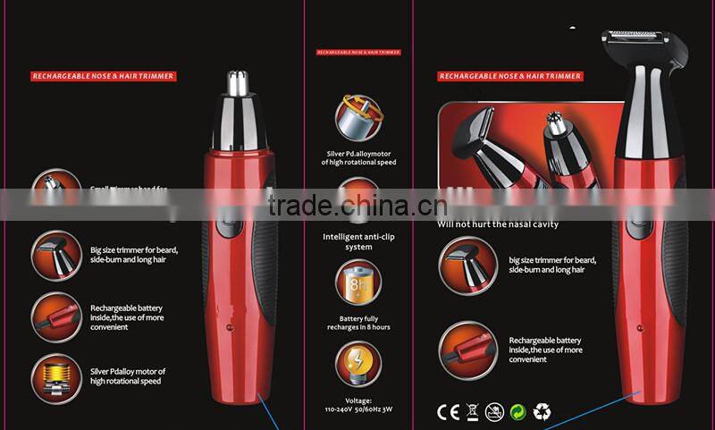 hot sell high quality beautiful non electric Razor Blade Nose Hair Trimmer For Men