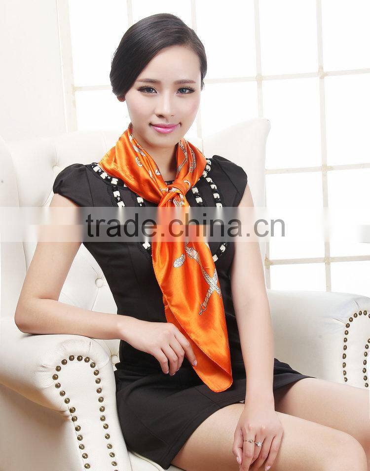 New Fashion Women Lady Large Square Scarf Silk Head Wrap Kerchief Neck Satin Scarf Shawl