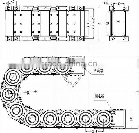 advantage flexible cable chain