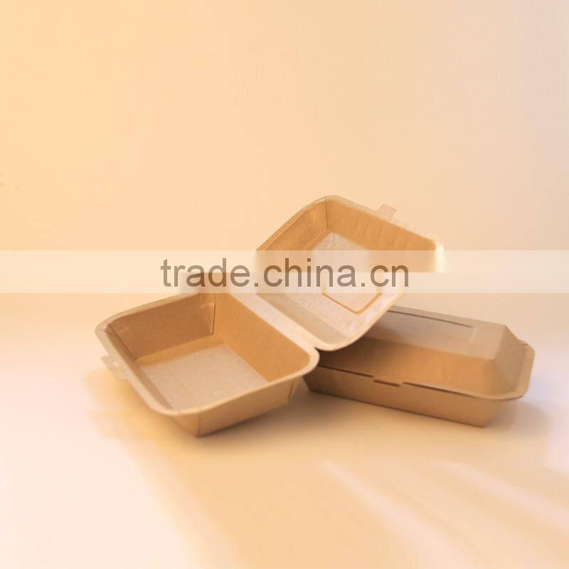 natural color disposable paper food container