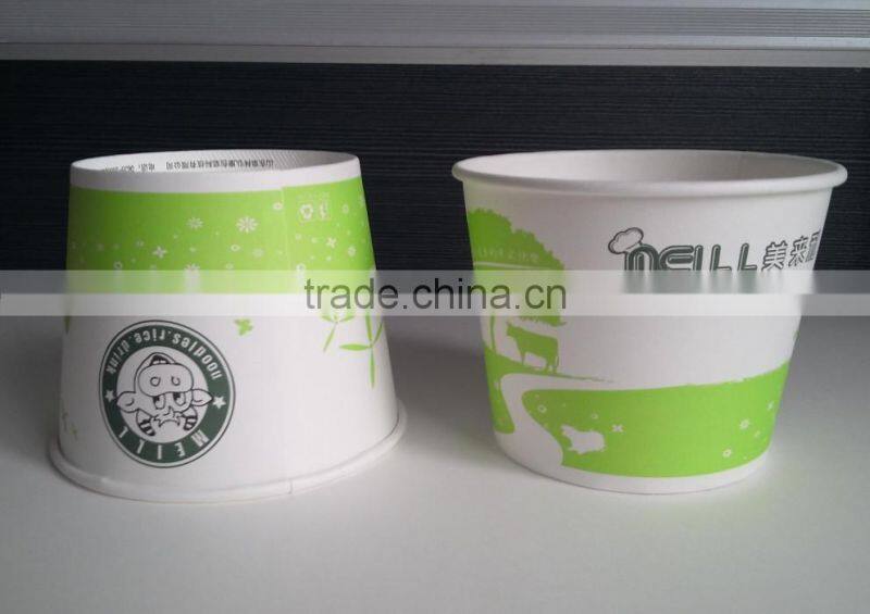 whiteprint logo disposable paper bowl