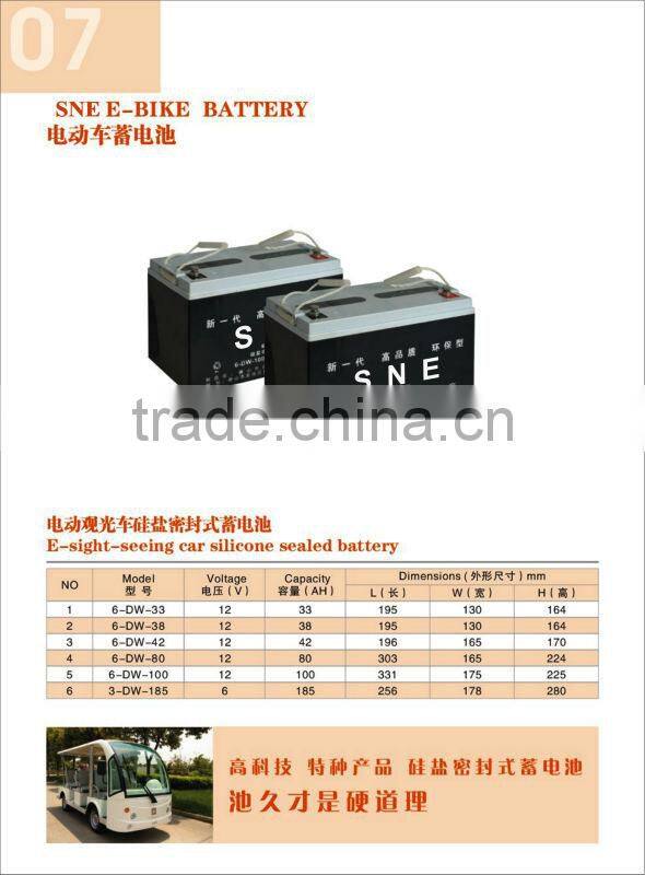 6V 12V High-tech Silicone Sealed Storage Battery