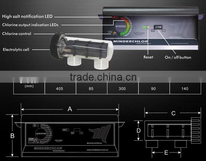 MC All automatic control of chlorine generating
