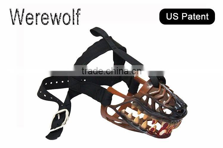 Festival disguise werewolf dog muzzle with fierce expression