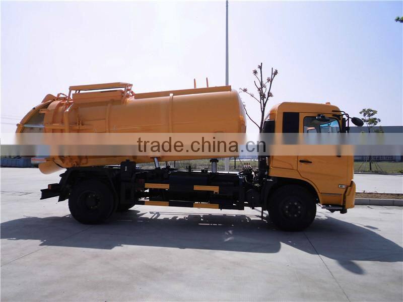 Dongfeng Kingrun 10CBM sewage suction tanker truck for sale