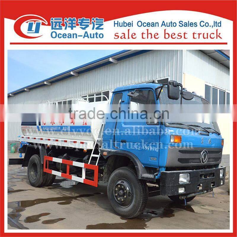 Dongfeng 4X2 manual gearbox 10000L water tankers price