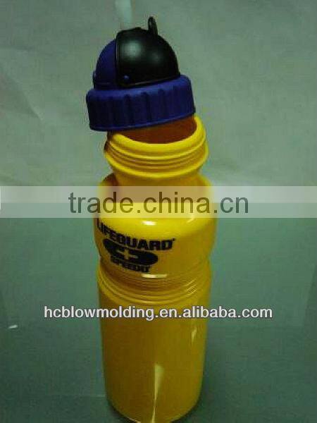 OEM Blow Molding PP Plastic water bottle With Straw HDPE kids drinking bottle for sale,