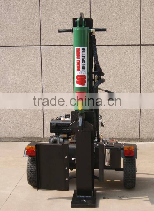 Log splitter diesel power engine with electrical start