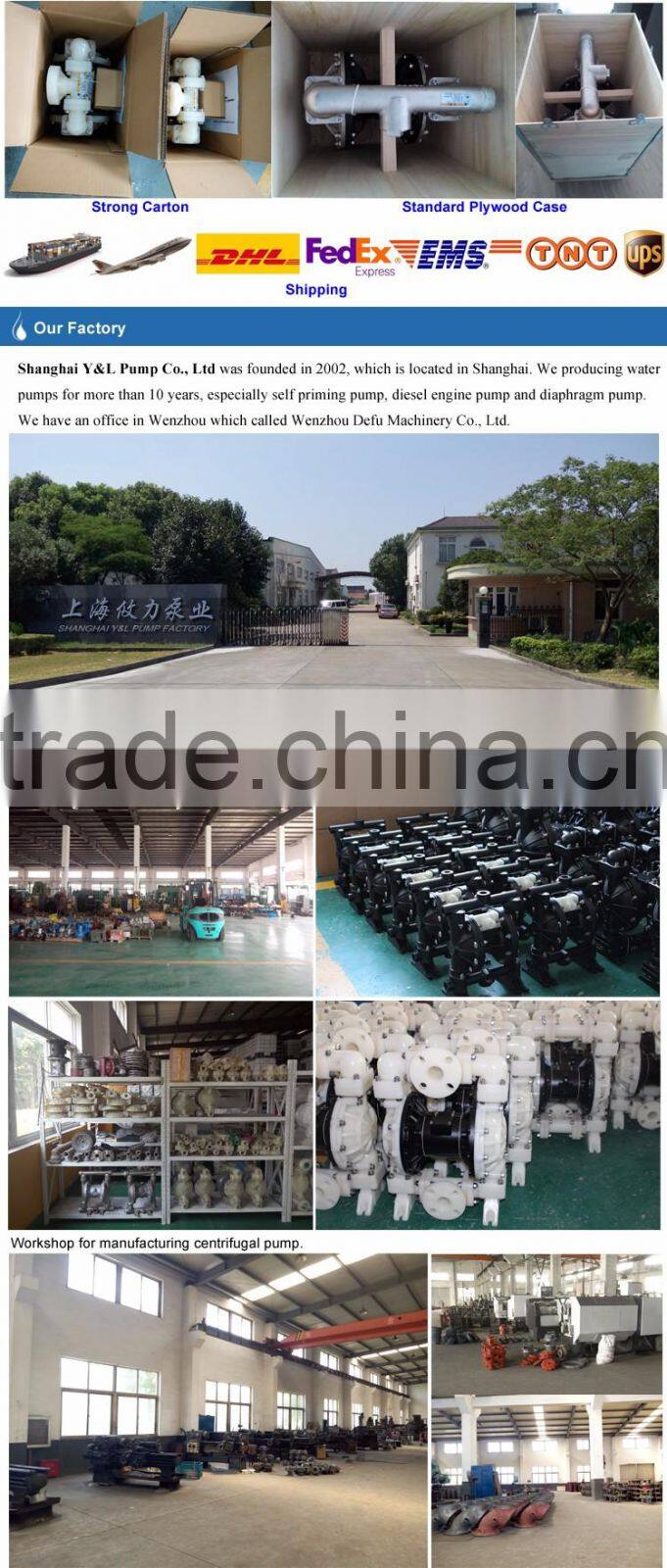 Aluminium alloy air operated water pump for sewage