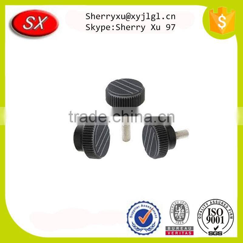 Custom made high precision Aluminium Knurled Head Hand Knobs