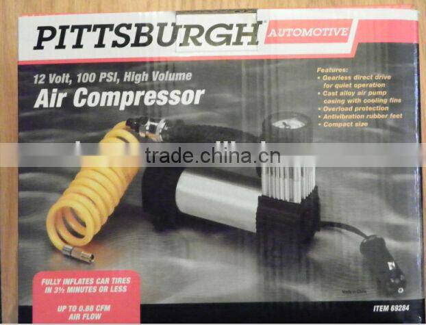 H20042 12 Volt Direct Drive Heavy Duty Tire Inflator Fast Air Pump *NEW* Air Compressor