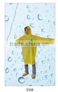 adult pvc/pu eva rain coat