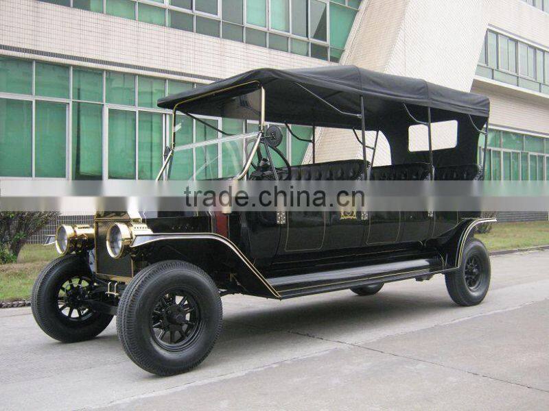Antique private 8 seat royal sightseeing resort electric passenger golf cart