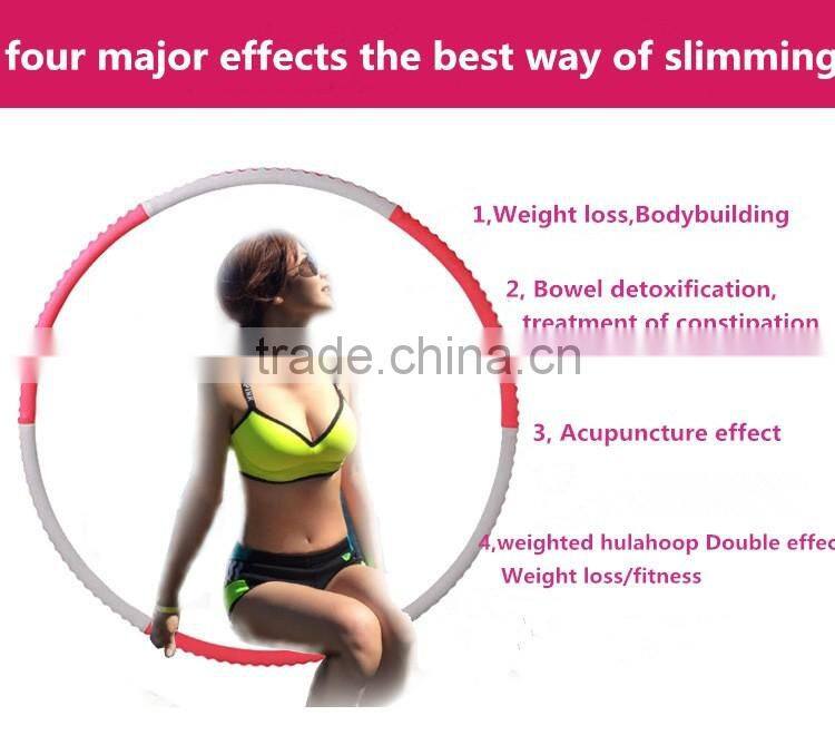 Fashion anti-break Anti-skid hula hoop/Increase weight stainless steel pipe hula hoop/detachable hula hoop