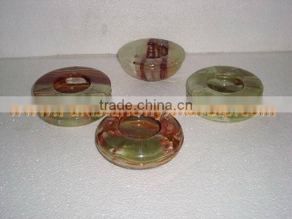 PAKISTAN FACTORY MADE ONYX CIGARETTE ASHTRAY HANDICRAFTS