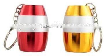 Travel 6 LED Mini aluminium material key ring torch/flashlight