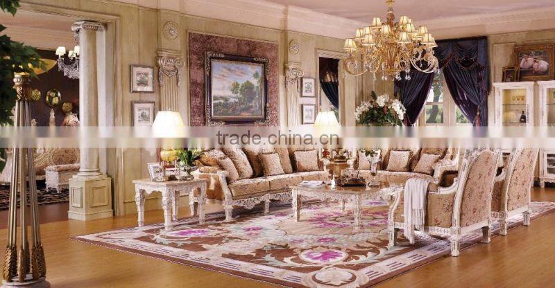 Luxury French Rococo Hand Carving Wooden Bedroom Set/Royal Palace King Size Bed(MOQ=1 SET)