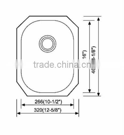 Undermount Single Bowl Sink For Kitchen