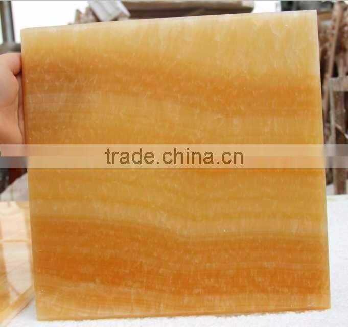 good price honey onyx marble tiles for table top