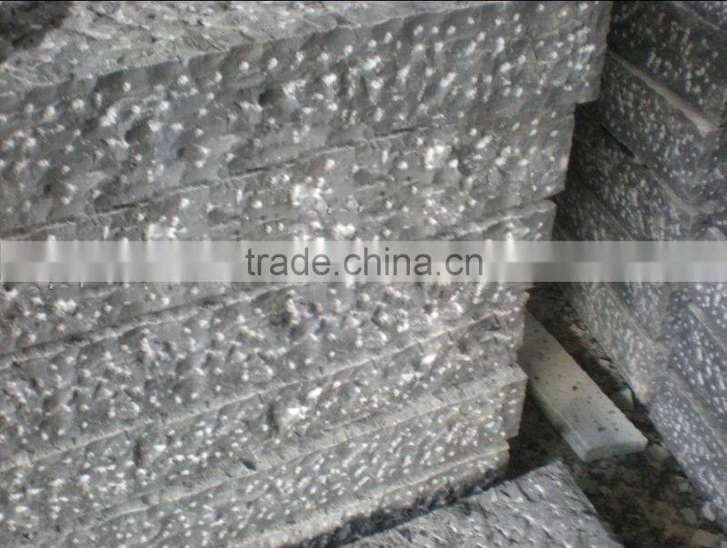 Zhangpu Black Basalt Stone Balustrade Rough Picked