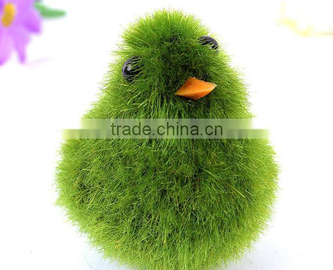 Artificial small lovely flocking chickens creative potted decorations