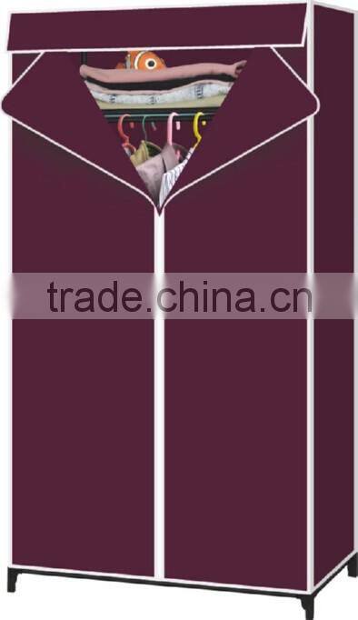 Store More Bedroom Fabric Wheeled Wardrobe Cloth Closet