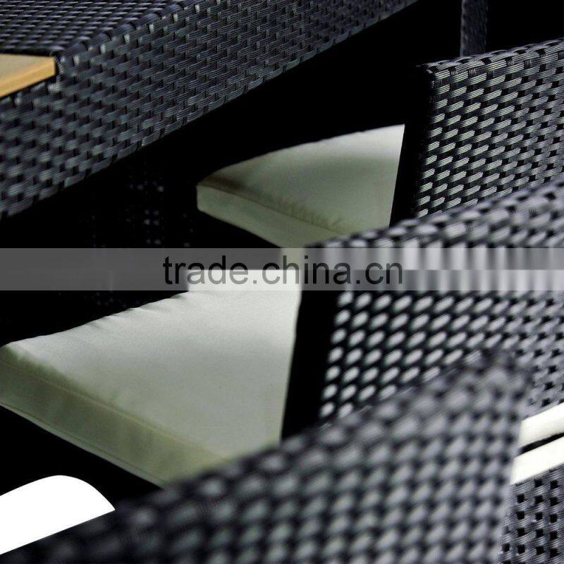 2017 Trade Assurance High quality black rattan outdoor bar table and chairs furniture