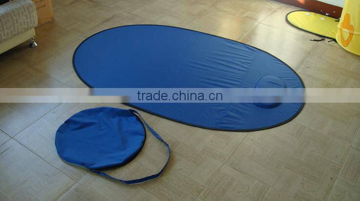 Sping wire Frame Beach Mat Pop up Padded beach mat