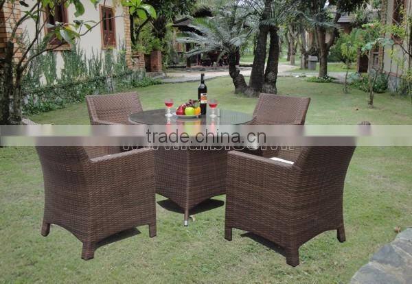 Garden Rattan Dining Table And Chairs For Outdoor