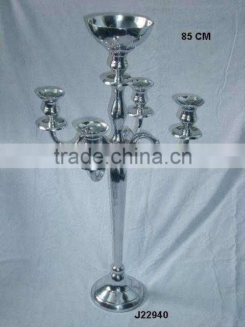 Antique brass finish Cast Aluminium candelabra other finish available