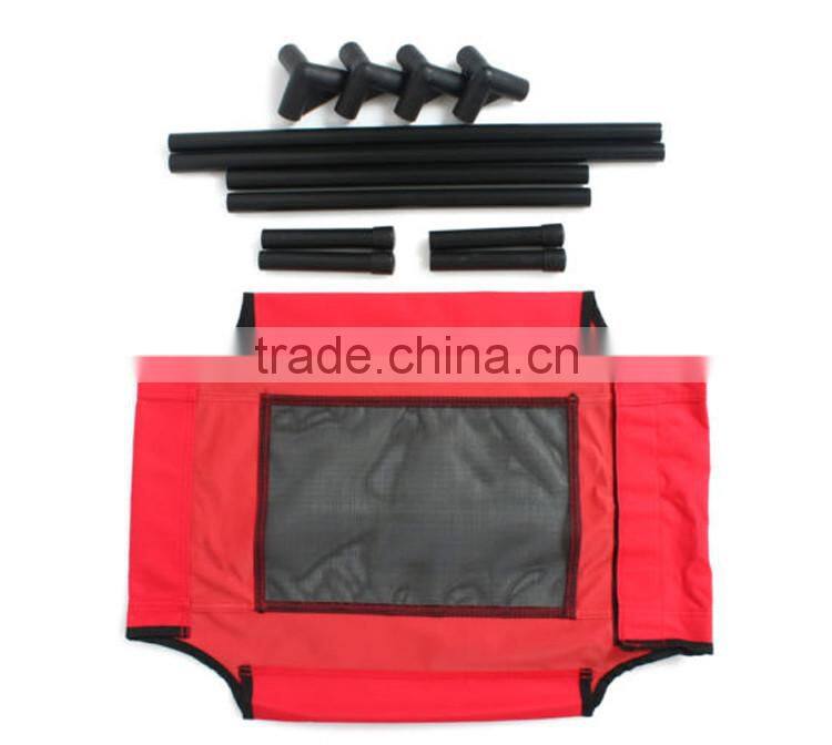 Hot sale red removable metal frame washable waterproof dog bed