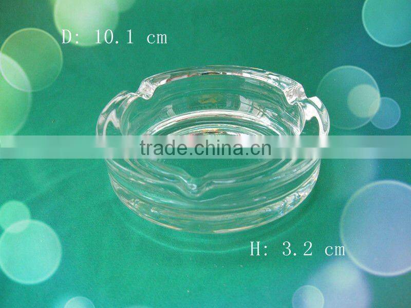 high qualitied clear round glass ashtray