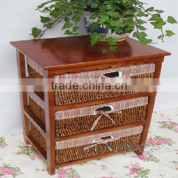 tong wood kitchen cabinet wire basket for other home decoration
